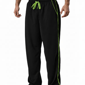Men's loose black bamboo fiber sports jogging pants in various colors