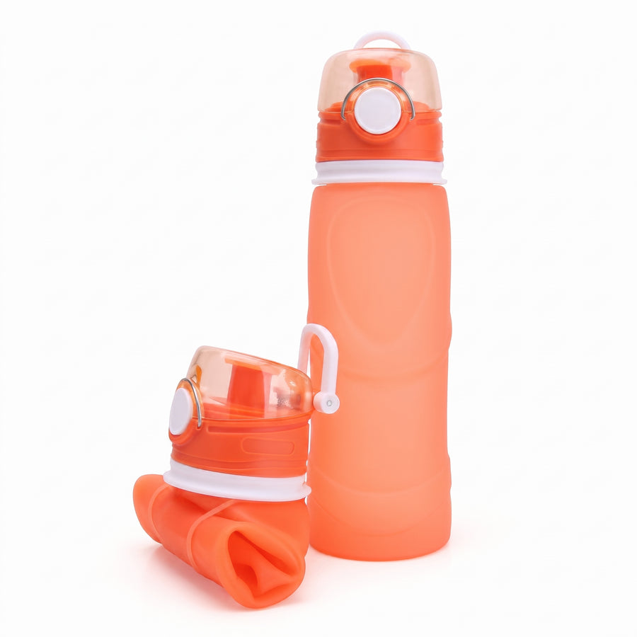 SILICONE FOLDING TRAVEL WATER BOTTLE