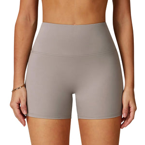Nude feel high waist yoga shorts for women in multiple colors