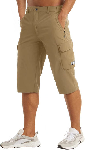 Men's quick-dry breathable beach shorts with multiple pockets in various colors