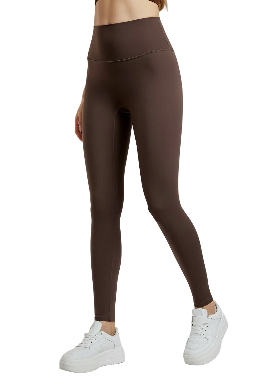 Women's performance sports leggings in multiple earth tone colors