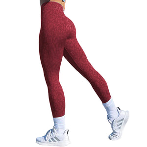 Women's push up butt leggings in various camo and leopard print colors