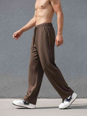 Men's casual stretch anti-wrinkle pants in various views