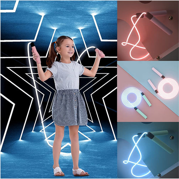 LUMINOUS TANGLE-FREE LED JUMP ROPE FOR KIDS AND ADULTS