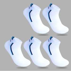 Men's low cut pure cotton boat socks in various colors