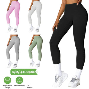 Women's high waist compression yoga leggings in multiple colors