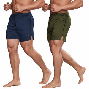 Men's running training mesh fitness shorts in various colors