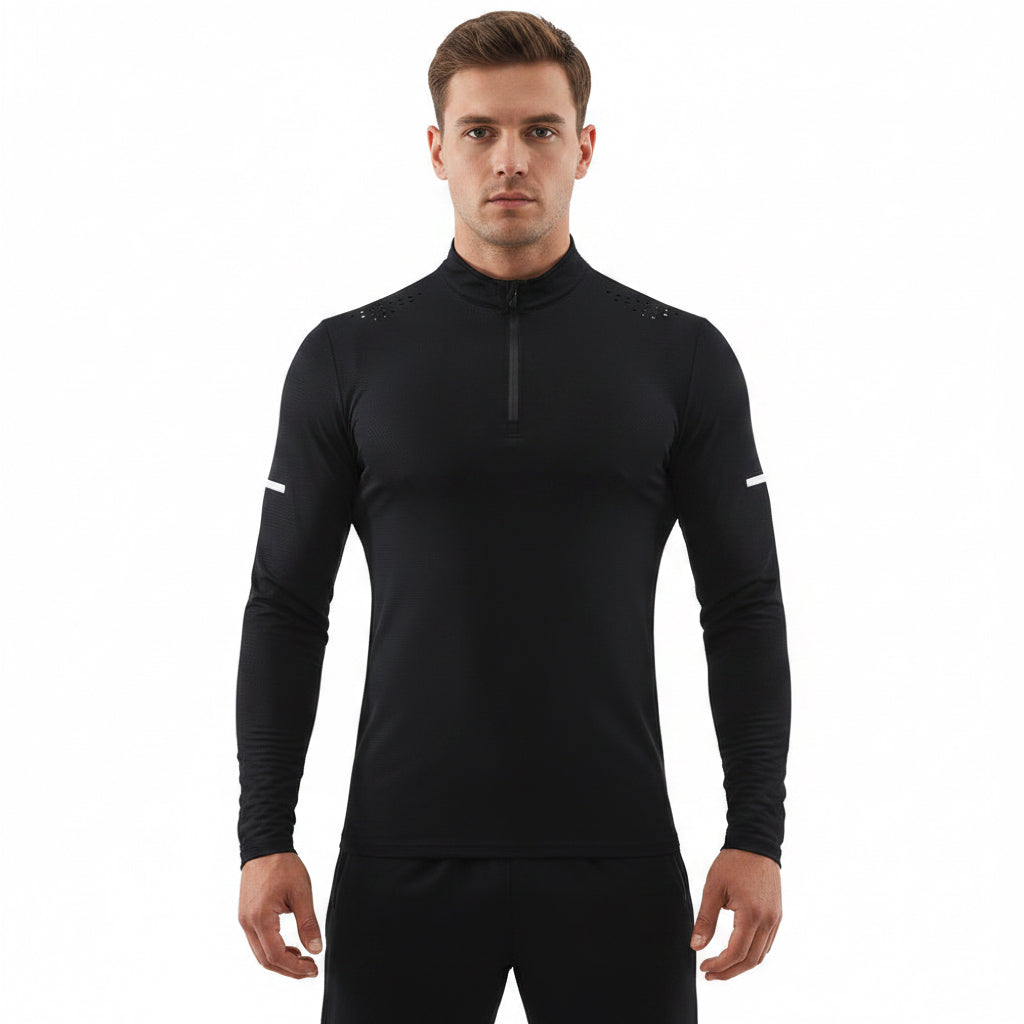 Men's quick-dry long sleeve training t-shirt in various colors