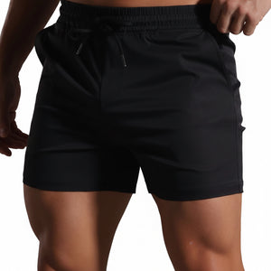 Men's sporty casual fitness drawstring shorts in various colors