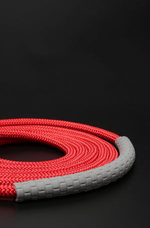 Professional double-bearing skipping rope with metal and silicone handles