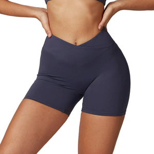 Women's high waist workout shorts in multiple colors for fitness and yoga