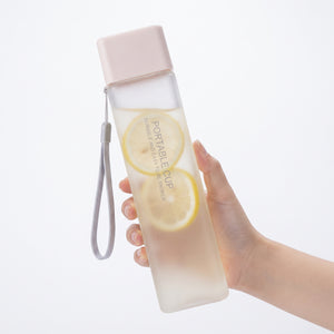 CREATIVE SQUARE TRANSPARENT SPORTS WATER BOTTLE 550ML