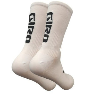 Cycling sports socks available in multiple colors including blue, white, pink, cyan, black, orange, red, and green