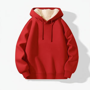 Mens fleece-lined hoodie in various colors and sizes
