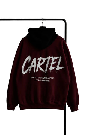Super hooded sweatshirt available in black, white, yellow, and wine red colors