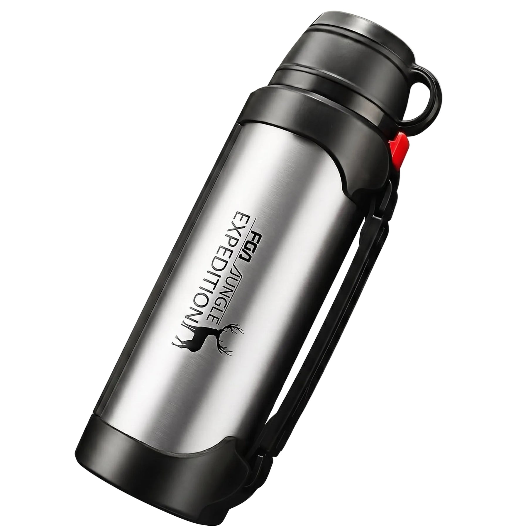 LARGE INSULATED STAINLESS STEEL WATER BOTTLE WITH HANDLE