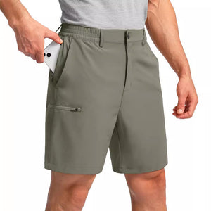 Men's outdoor sports shorts with multiple pockets in various colors