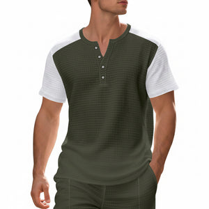 Men's loose fit casual short sleeve t-shirt in various colors