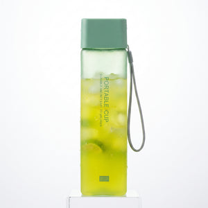 CREATIVE SQUARE TRANSPARENT SPORTS WATER BOTTLE 550ML