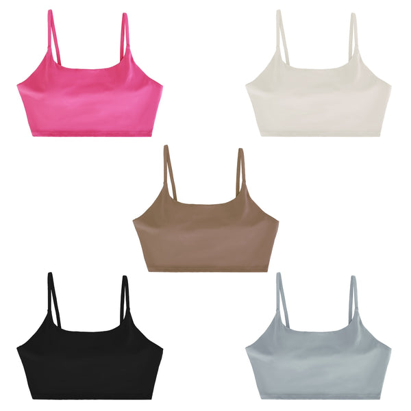 GEFÜTTERTER SPORT-BH FÜR DAMEN MIT TRÄGERN UND HERAUSNEHMBAREN PADS