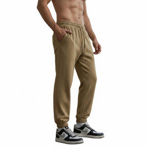 Men's elastic anti-wrinkle casual pants in tapered fit