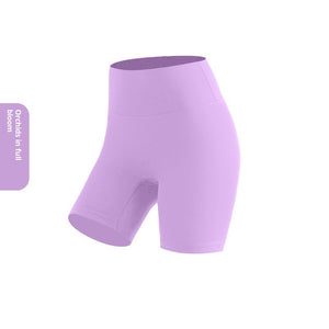 High waist women's yoga shorts in various colors