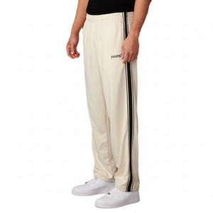 Men's sports casual straight pants available in black, white, green, red, and navy blue