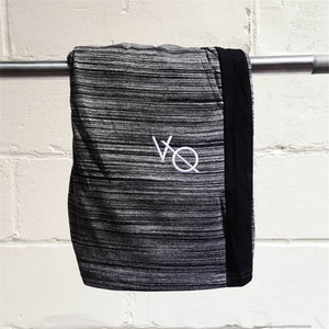 Men's quick-dry fitness shorts in grey and black available in multiple sizes