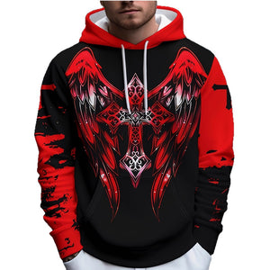 Men's casual versatile hooded sweatshirt in multiple colors and sizes