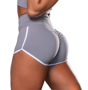Plus size women high waist hip lifting workout shorts in various colors
