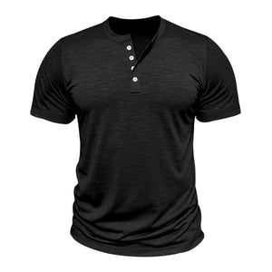 Men's slim fit bamboo fiber Henley shirt in various colors
