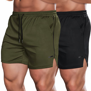 Men's running training mesh fitness shorts in various colors