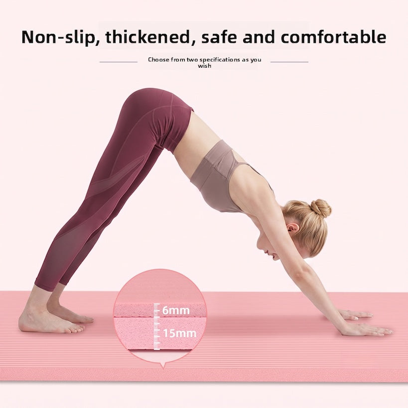 ANTI-SLIP THICKENED WIDENED YOGA MAT FOR FITNESS