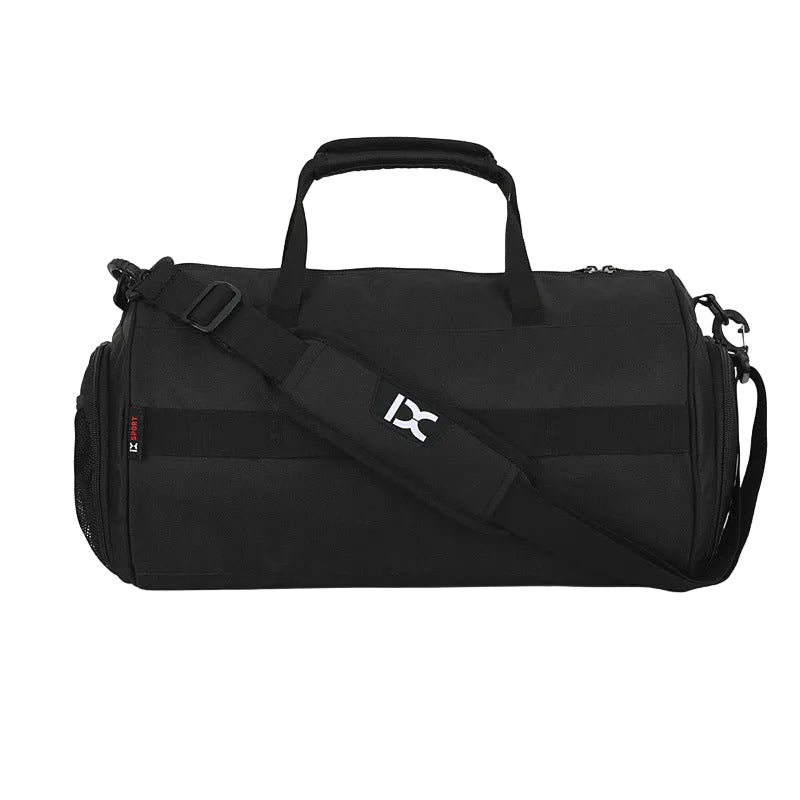 Men's waterproof sports training bag in black and grey, large and small sizes