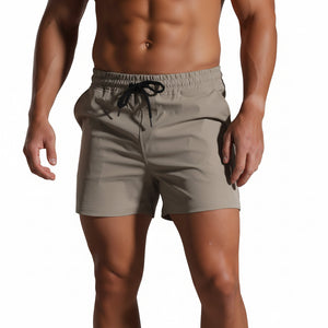 Men's sporty casual fitness drawstring shorts in various colors