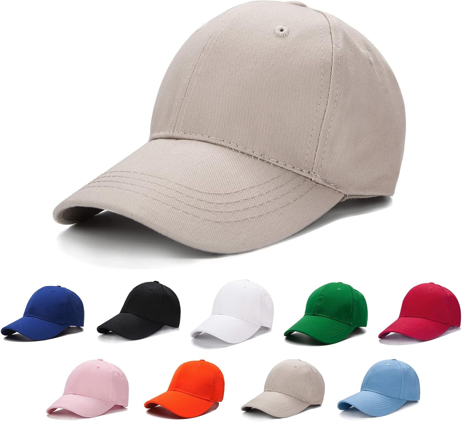 Adjustable Washed Cotton Baseball Cap for Children - Toddler Golf Hat for Boys and Girls