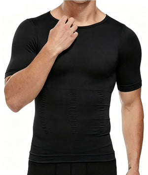 Men's slim fit compression short sleeve shirt in multiple colors