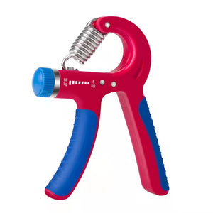 Adjustable counting gripper finger exerciser with black and red options