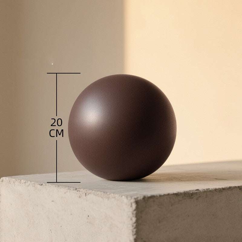 20cm thickened explosion-proof Pilates yoga ball in caramel and milk coffee colors