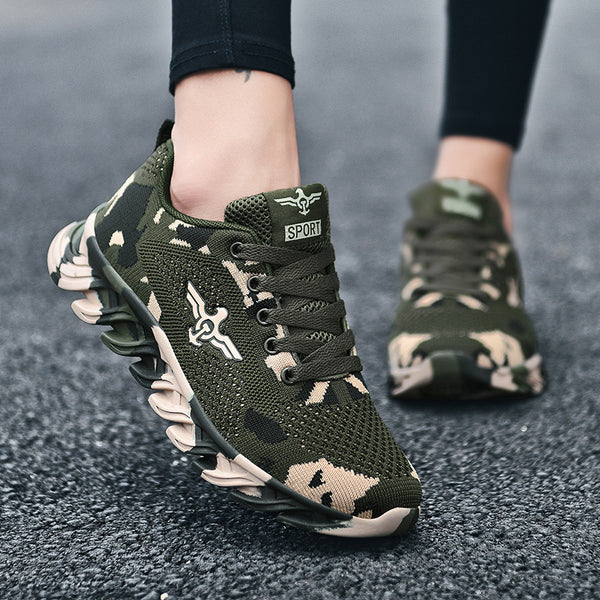 CAMOUFLAGE MILITARY TRAINING RUNNING SHOES