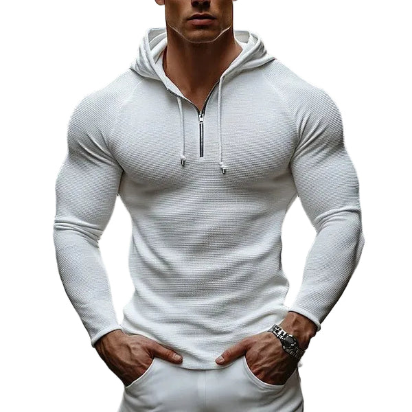 MEN'S SLIM FIT LONG SLEEVE HOODIE