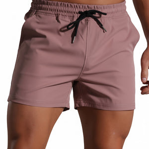 Men's sporty casual fitness drawstring shorts in various colors
