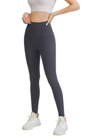 Cropped seamless stretch sports leggings in multiple colors for women