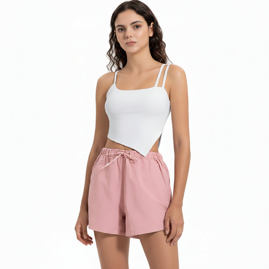 WOMEN'S SUMMER YOGA TANK TOP WITH BUILT-IN BRA