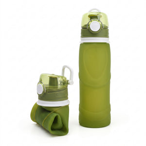 SILICONE FOLDING TRAVEL WATER BOTTLE