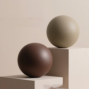 20cm thickened explosion-proof Pilates yoga ball in caramel and milk coffee colors