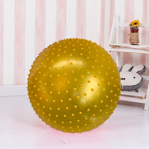 Inflatable yoga fitness ball in various colors and sizes for exercise and fitness