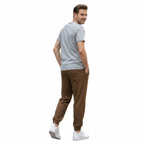 Men's elastic anti-wrinkle casual pants in tapered fit