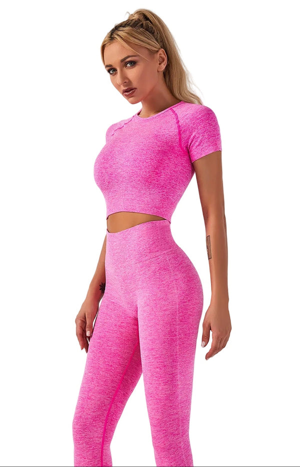 WOMEN'S SEAMLESS FITNESS YOGA SET