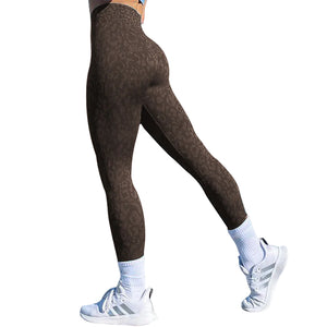 Women's push up butt leggings in various camo and leopard print colors